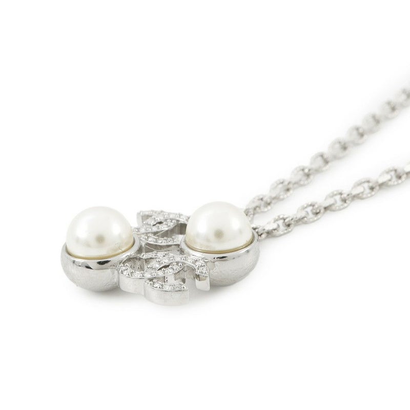 シャネル ネックレス ココマーク フェイクパール ラインストーン I25S ABF723 CHANEL アクセサリー