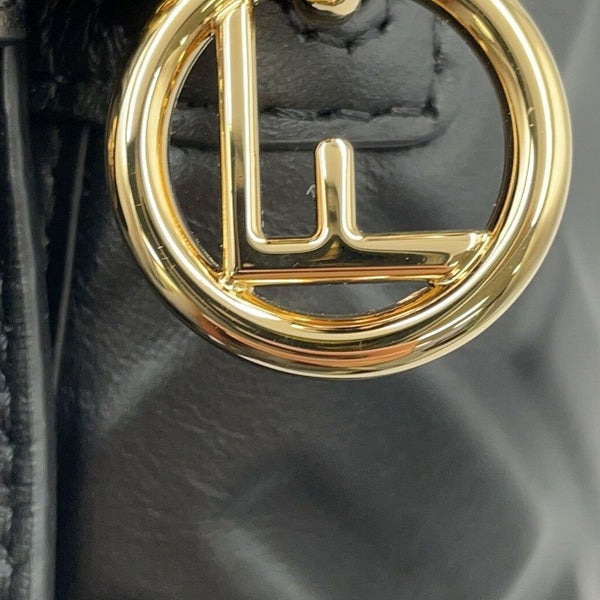 フェンディ ハンドバッグ レザー FFモチーフ モントレゾール ミニバッグ 8BS093 FENDI バッグ 2wayショルダーバッグ 黒