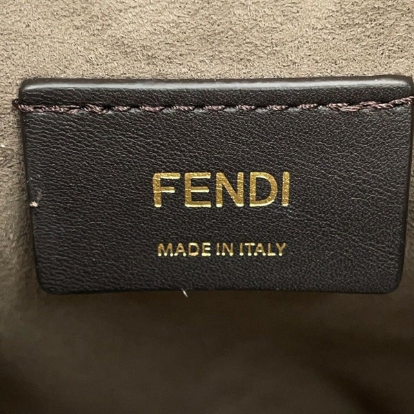 フェンディ ハンドバッグ レザー FFモチーフ モントレゾール ミニバッグ 8BS093 FENDI バッグ 2wayショルダーバッグ 黒