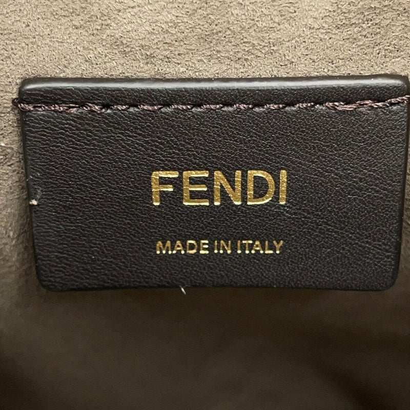 フェンディ ハンドバッグ レザー FFモチーフ モントレゾール ミニバッグ 8BS093 FENDI バッグ 2wayショルダーバッグ 黒