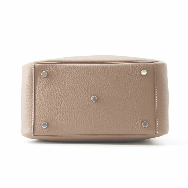 エルメス ハンドバッグ リンディ26 エトゥープ/シルバー金具 トリヨンクレマンス W刻印 2wayショルダー