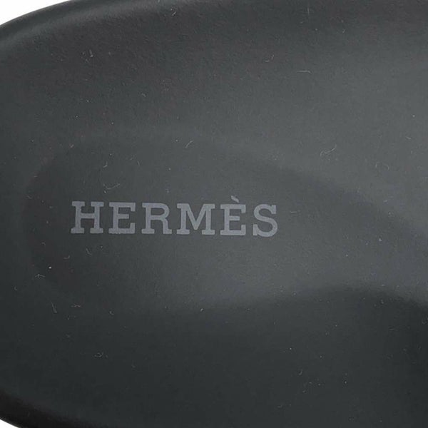 エルメス サンダル インフラ レザー メンズサイズ43 HERMES 靴 黒 白