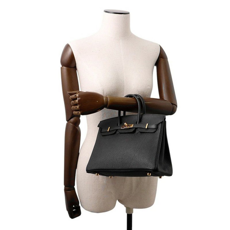 エルメス バーキン25 ブラック/ゴールド金具 トゴ U刻印 HERMES Birkin ハンドバッグ 黒