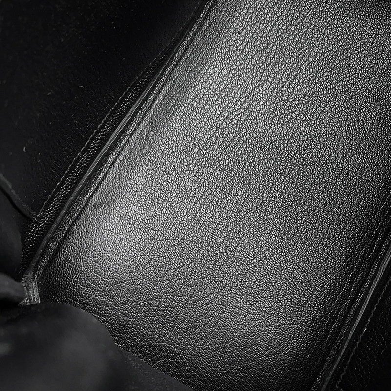 エルメス バーキン25 ブラック/ゴールド金具 トゴ U刻印 HERMES Birkin ハンドバッグ 黒