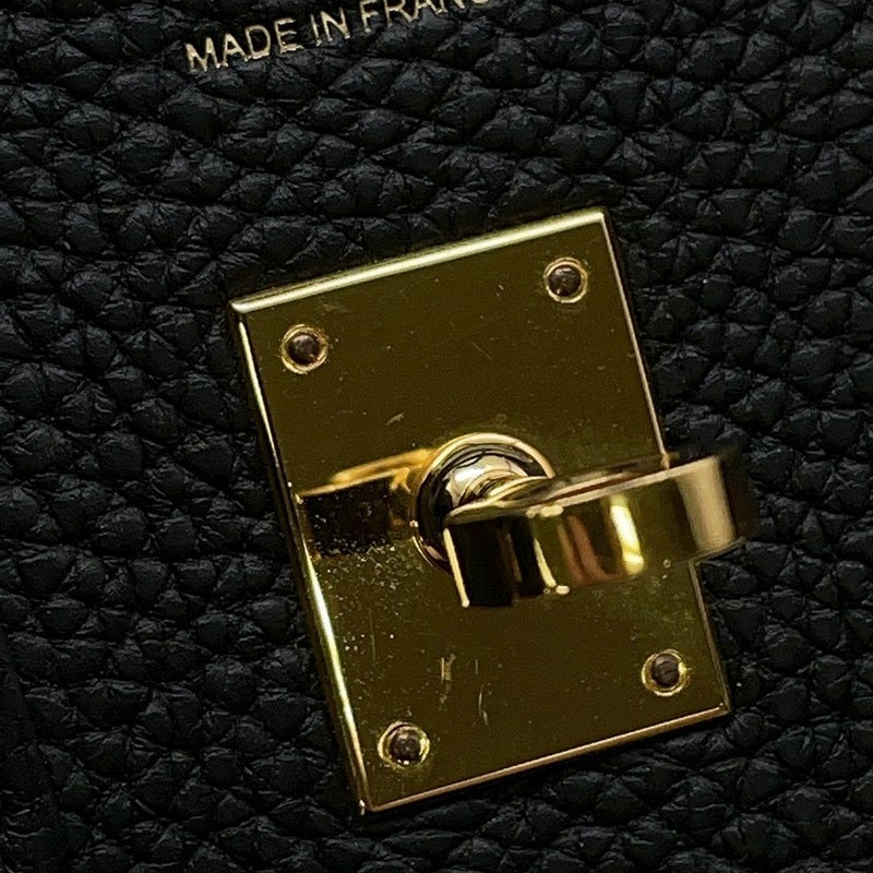 エルメス バーキン25 ブラック/ゴールド金具 トゴ U刻印 HERMES Birkin ハンドバッグ 黒