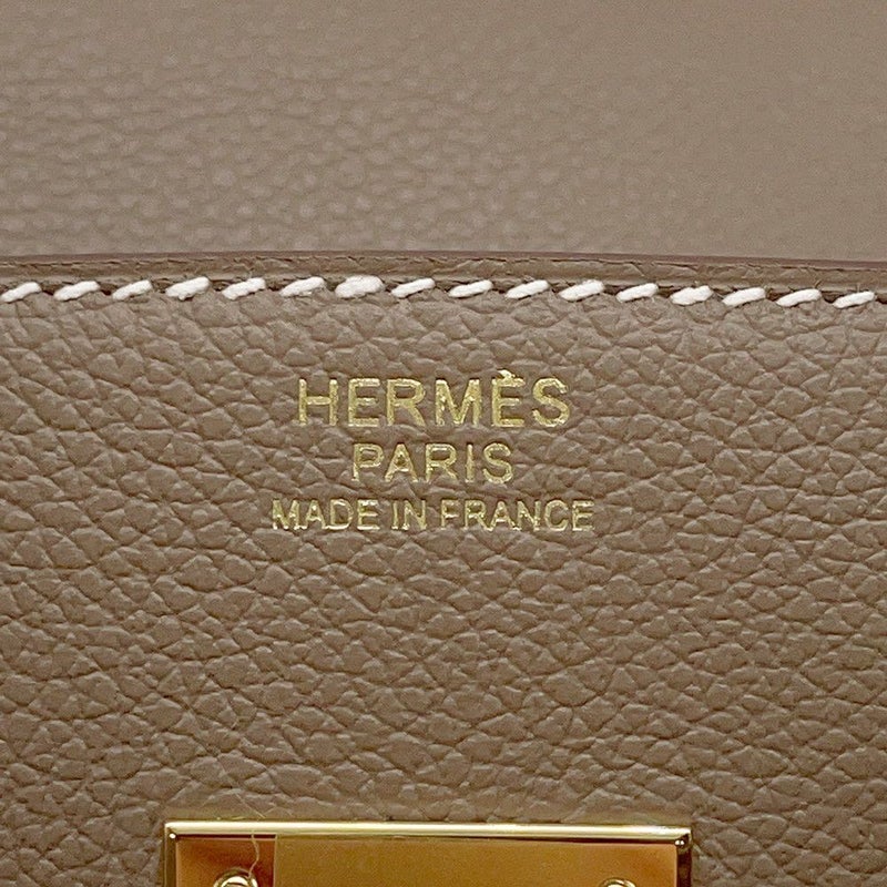 エルメス ショルダーバーキン29 エトゥープ/ゴールド金具 エバーカラー K刻印 HERMES Birkin