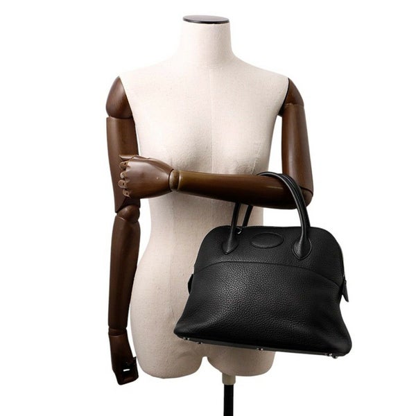 エルメス ハンドバッグ ボリード31 ブラック/シルバー金具 トリヨンクレマンス □O刻印 2wayショルダー 黒