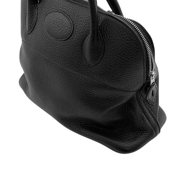 エルメス ハンドバッグ ボリード31 ブラック/シルバー金具 トリヨンクレマンス □O刻印 2wayショルダー 黒