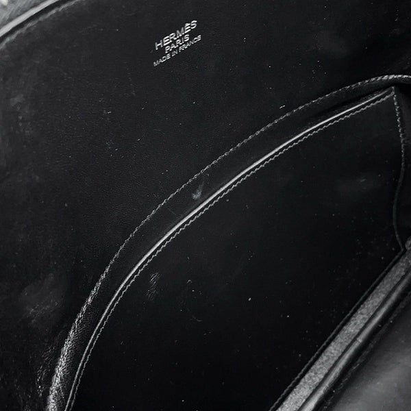 エルメス ハンドバッグ ボリード31 ブラック/シルバー金具 トリヨンクレマンス □O刻印 2wayショルダー 黒