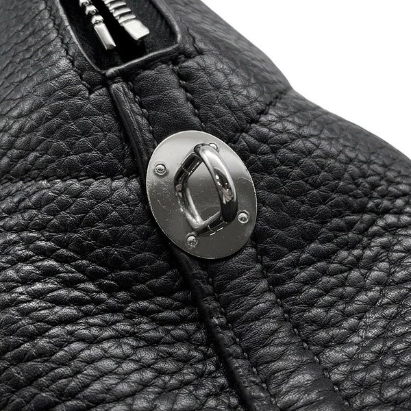 エルメス ハンドバッグ ボリード31 ブラック/シルバー金具 トリヨンクレマンス □O刻印 2wayショルダー 黒