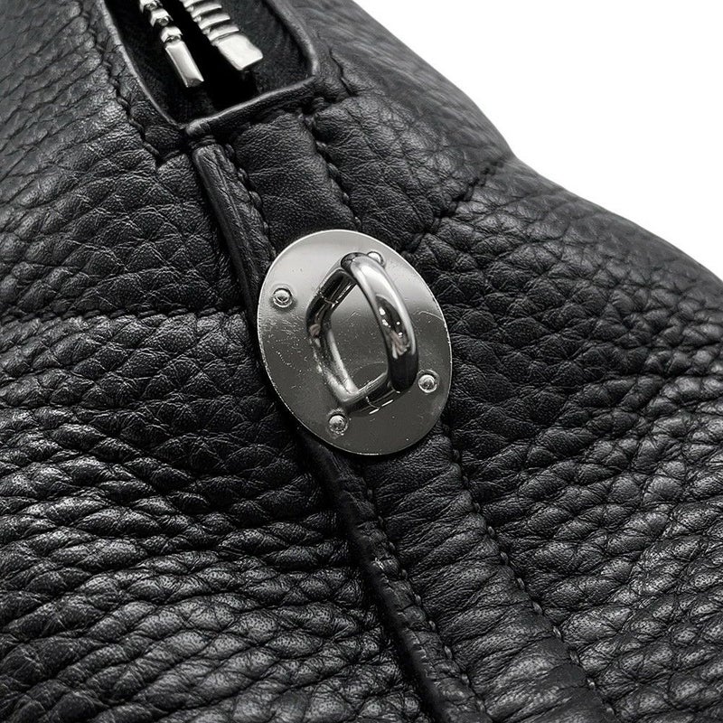 エルメス ハンドバッグ ボリード31 ブラック/シルバー金具 トリヨンクレマンス □O刻印 2wayショルダー 黒