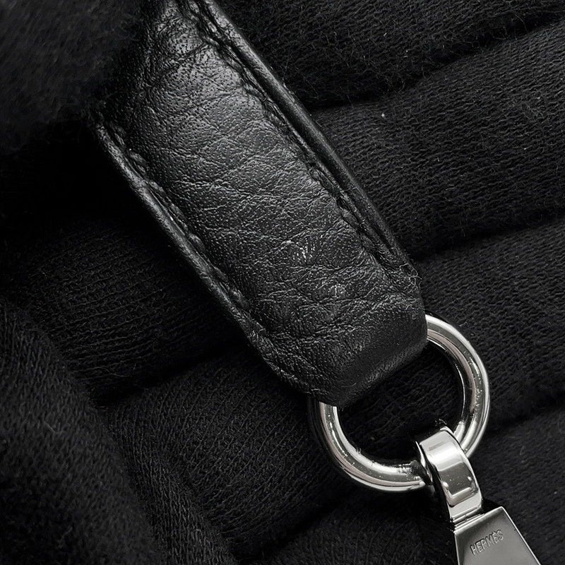 エルメス ハンドバッグ ボリード31 ブラック/シルバー金具 トリヨンクレマンス □O刻印 2wayショルダー 黒