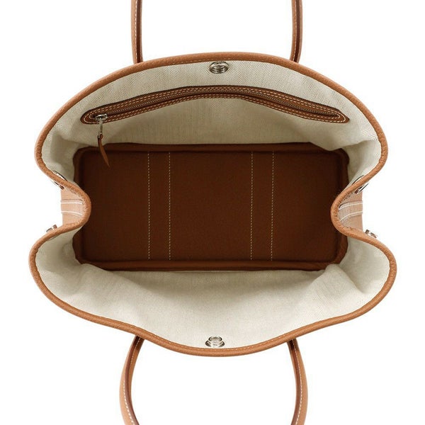 エルメス トートバッグ ガーデンパーティTPM ゴールド/シルバー金具 ネゴンダ B刻印