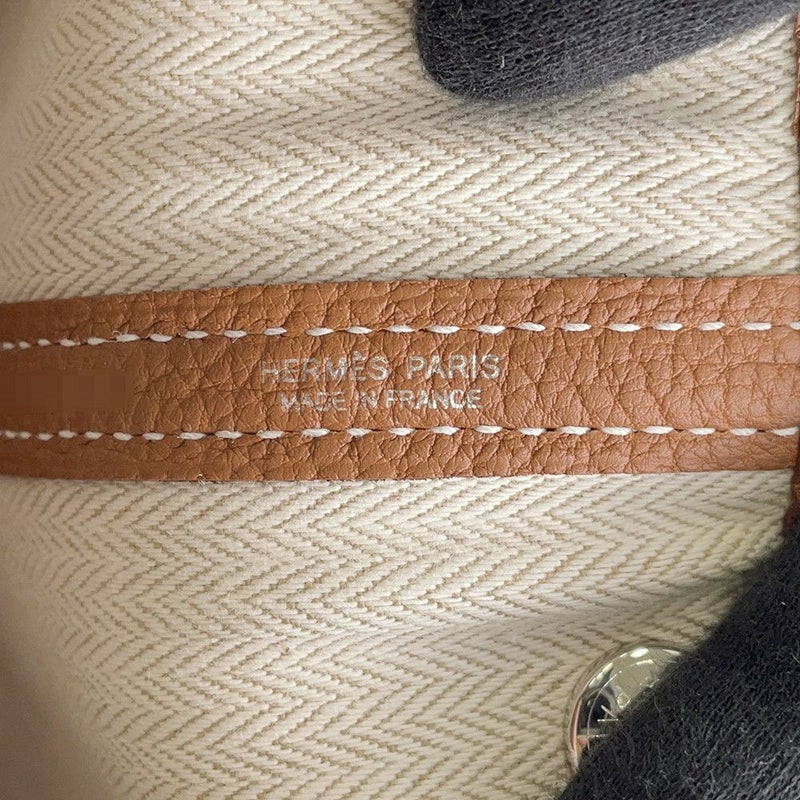 エルメス トートバッグ ガーデンパーティTPM ゴールド/シルバー金具 ネゴンダ B刻印