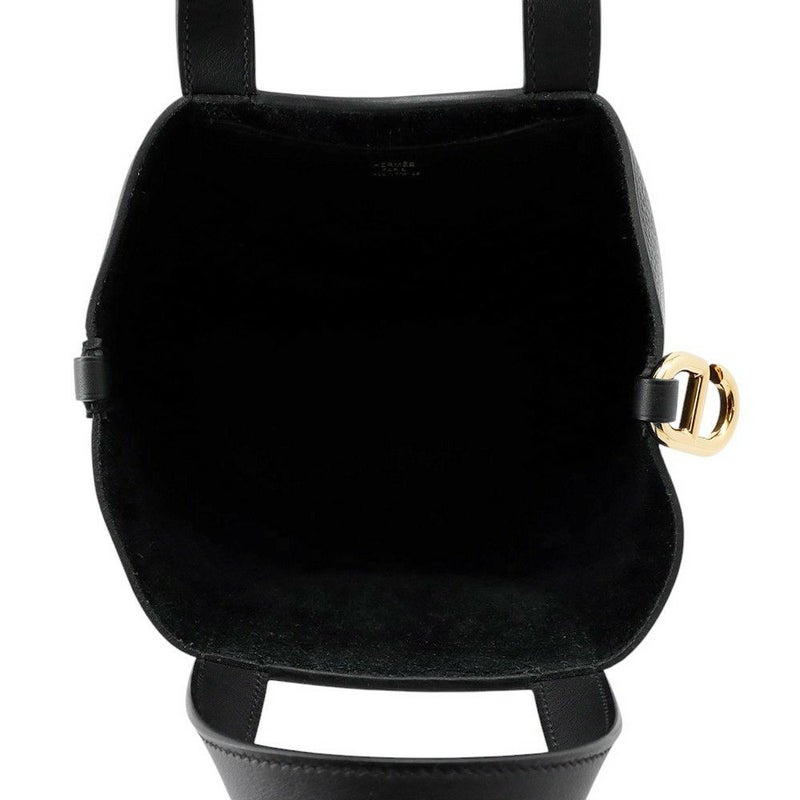 エルメス トートバッグ インザループ 18 ブラック/ゴールド金具 トリヨンクレマンス B刻印 黒