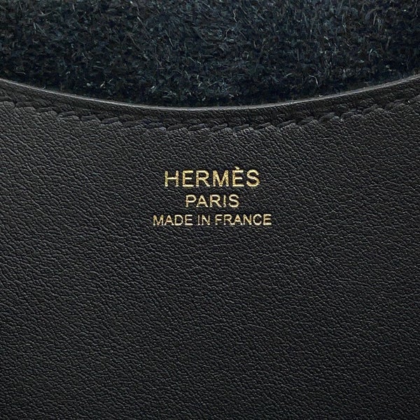 エルメス トートバッグ インザループ 18 ブラック/ゴールド金具 トリヨンクレマンス B刻印 黒