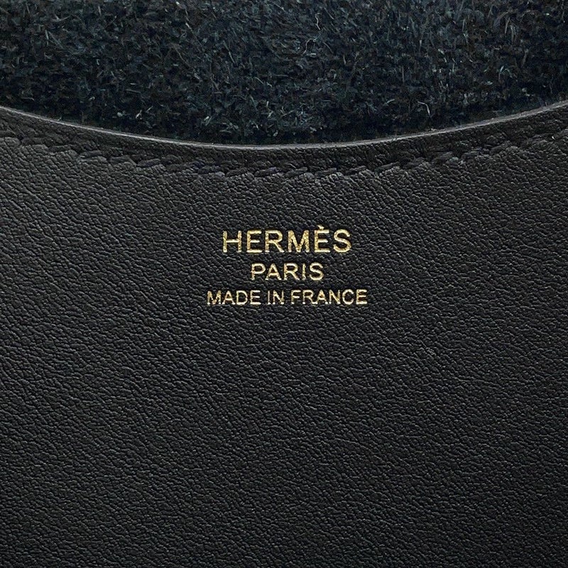 エルメス トートバッグ インザループ 18 ブラック/ゴールド金具 トリヨンクレマンス B刻印 黒