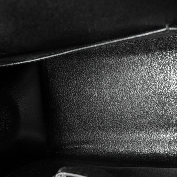 エルメス ハンドバッグ ケリー32 外縫い ブラック/ゴールド金具 ボックスカーフ □C刻印 HERMES Kelly 2wayバッグ 黒