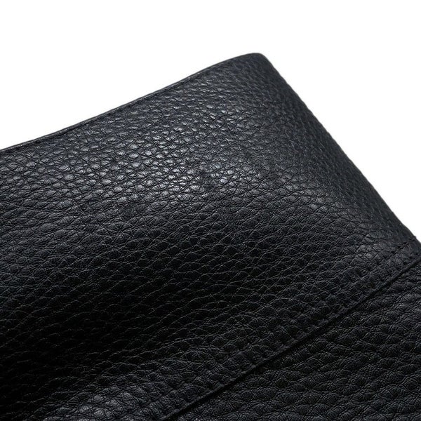 プラダ ブーツ レザー ロゴ レディースサイズ37 1/2 PRADA 靴 ロングブーツ 黒