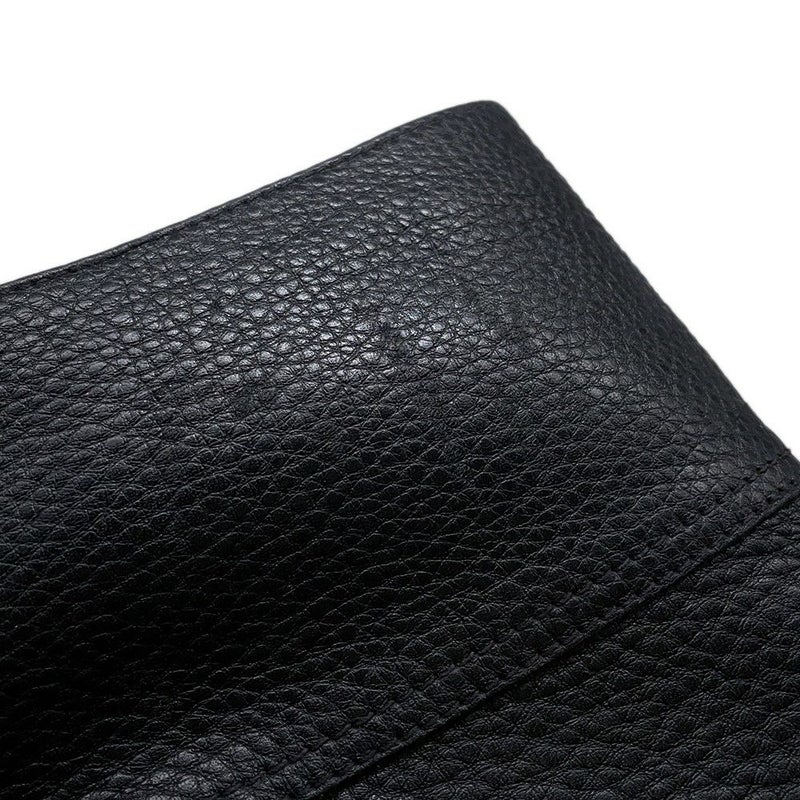 プラダ ブーツ レザー ロゴ レディースサイズ37 1/2 PRADA 靴 ロングブーツ 黒