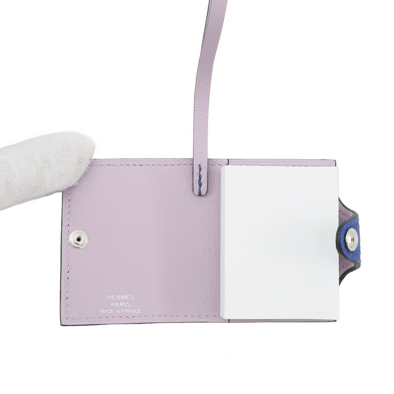 エルメス バッグチャーム ユリス ナノ ヴェルソ ブルーフランス/モーヴシルベストル トゴ/スイフト Z刻印