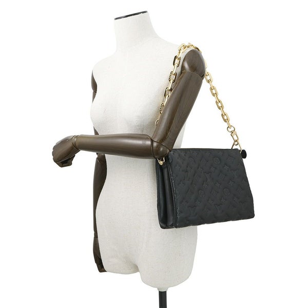 ルイヴィトン ショルダーバッグ モノグラム・パターン/ラムレザー クッサンPM M21260 LOUIS VUITTON BAG 黒 ブラック