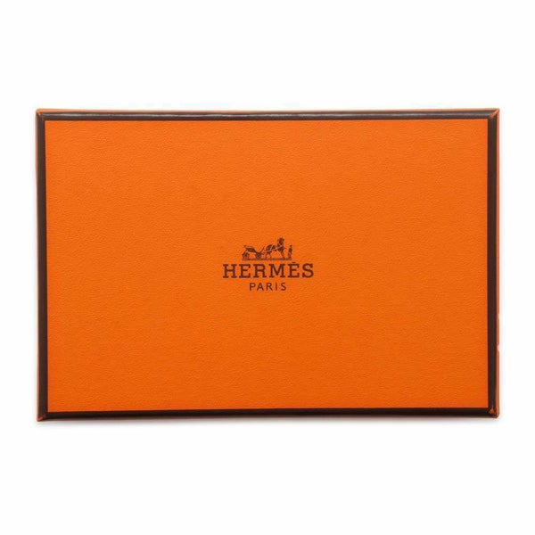 エルメス コインケース カルヴィ デュオ フェール ア シュヴァル Fer a cheval ブルーフランス/シルバー金具 エバーカラー W刻印