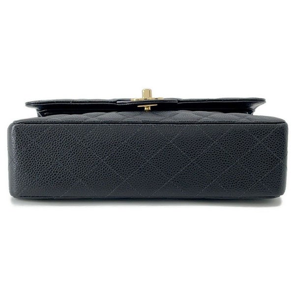 シャネル チェーンショルダーバッグ マトラッセ23 ココマーク ダブルチェーン キャビアスキン A01113 CHANEL 黒