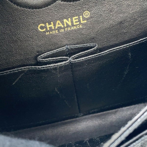 シャネル チェーンショルダーバッグ マトラッセ23 ココマーク ダブルチェーン キャビアスキン A01113 CHANEL 黒