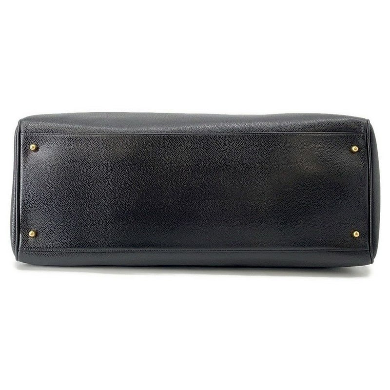 シャネル チェーントートバッグ ココマーク スーパーモデルバッグ キャビアスキン A01992 黒