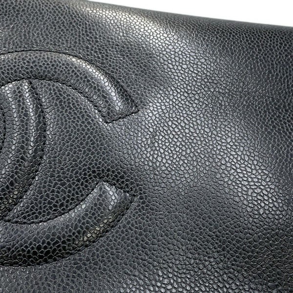 シャネル チェーントートバッグ ココマーク スーパーモデルバッグ キャビアスキン A01992 黒