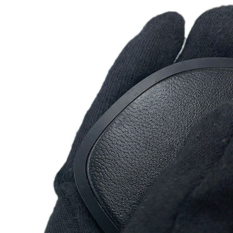 エルメス サンダル オラン ベルベット レディースサイズ38 1/2 HERMES 靴 黒