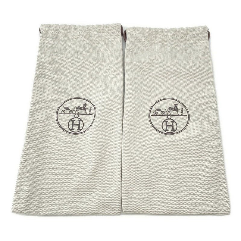 エルメス サンダル オラン ベルベット レディースサイズ38 1/2 HERMES 靴 黒