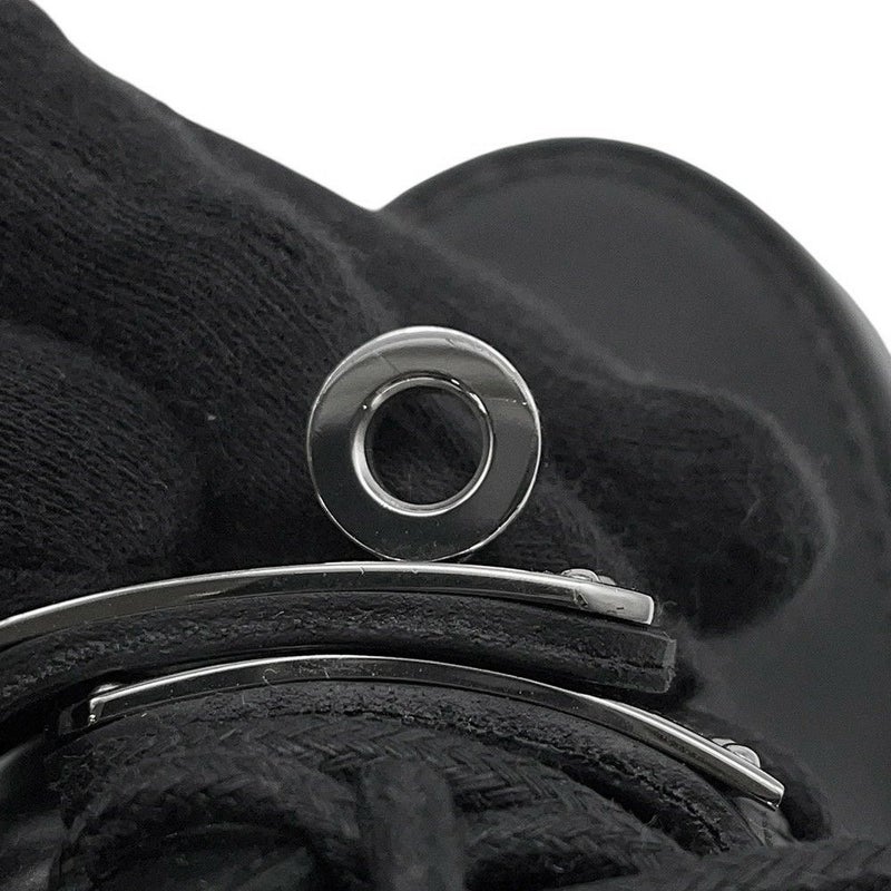 エルメス ローファー ダービー ファースト グラッセ レディースサイズ35 1/2 HERMES 靴 黒