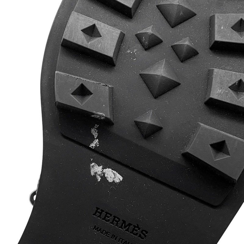 エルメス ローファー ダービー ファースト グラッセ レディースサイズ35 1/2 HERMES 靴 黒