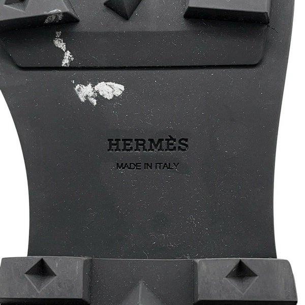 エルメス ローファー ダービー ファースト グラッセ レディースサイズ35 1/2 HERMES 靴 黒