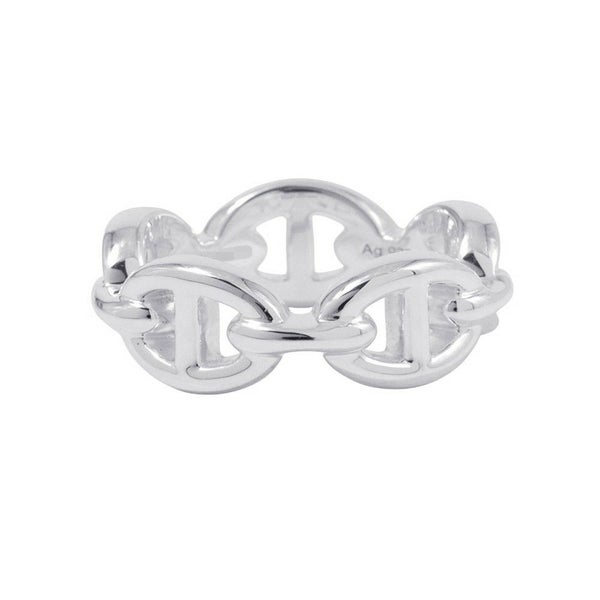 エルメス リング シェーヌダンクル アンシェネPM Enchainee SV925シルバー リングサイズ50 HERMES ジュエリー