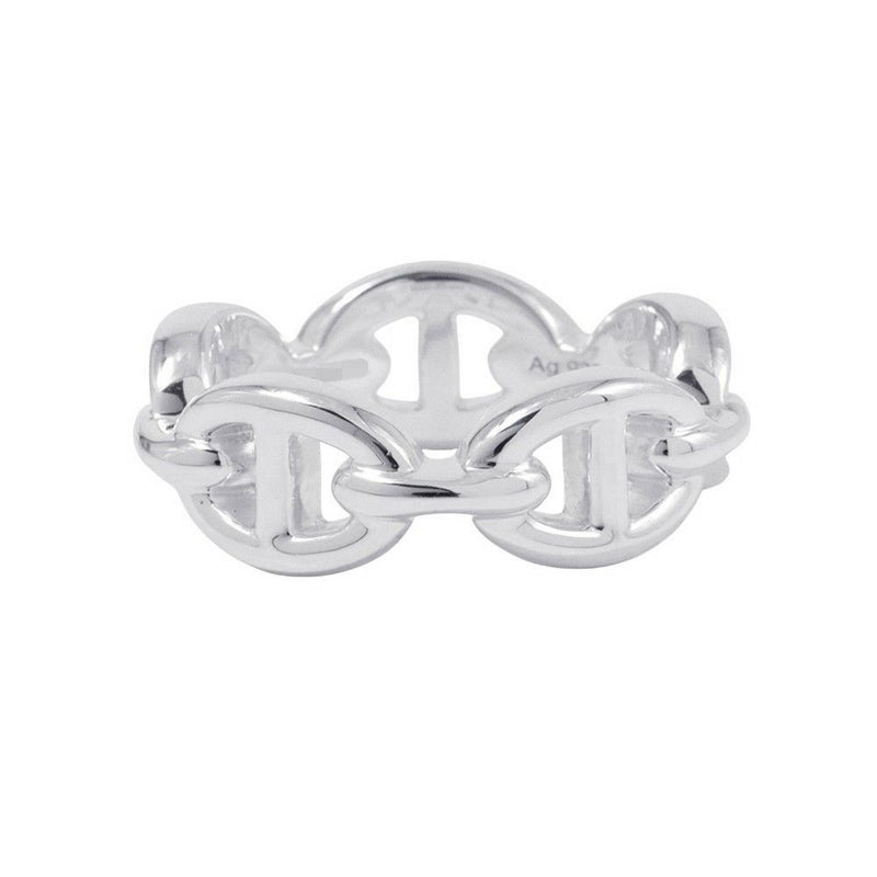 エルメス リング シェーヌダンクル アンシェネPM Enchainee SV925シルバー リングサイズ50 HERMES ジュエリー