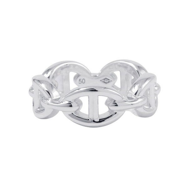 エルメス リング シェーヌダンクル アンシェネPM Enchainee SV925シルバー リングサイズ50 HERMES ジュエリー