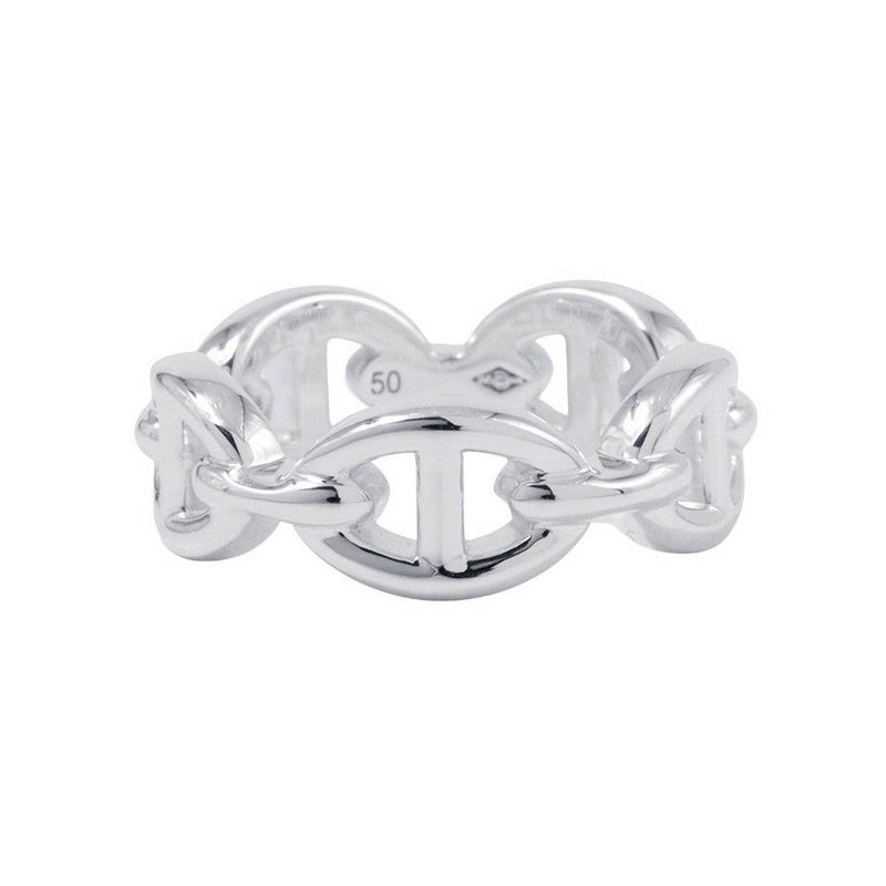 エルメス リング シェーヌダンクル アンシェネPM Enchainee SV925シルバー リングサイズ50 HERMES ジュエリー