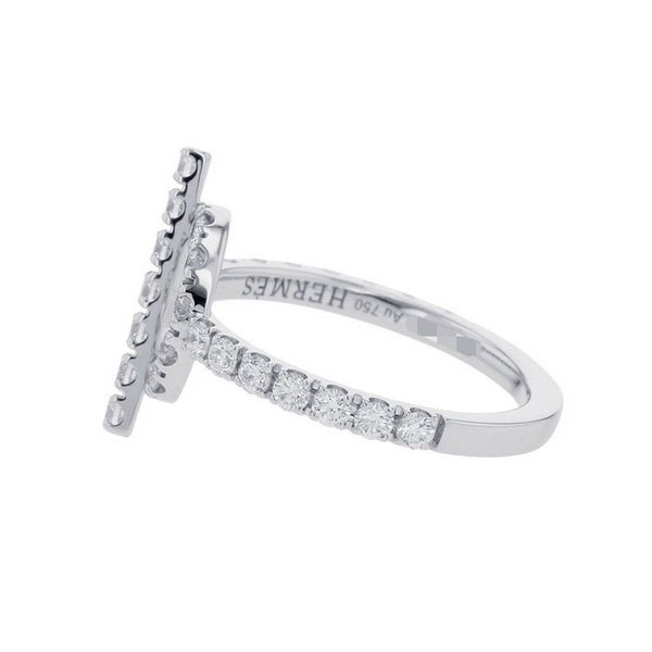 エルメス リング フィネス ダイヤモンド 31P 計0.83ct K18WGホワイトゴールド リングサイズ53 HERMES 指輪