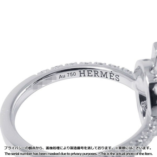 エルメス リング フィネス ダイヤモンド 31P 計0.83ct K18WGホワイトゴールド リングサイズ53 HERMES 指輪