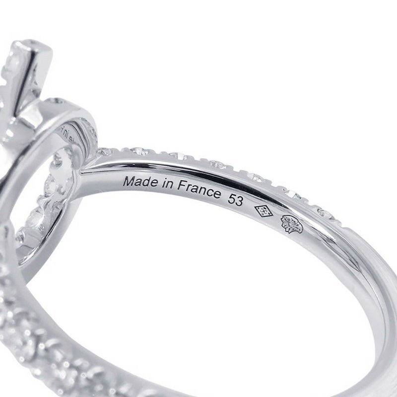 エルメス リング フィネス ダイヤモンド 31P 計0.83ct K18WGホワイトゴールド リングサイズ53 HERMES 指輪