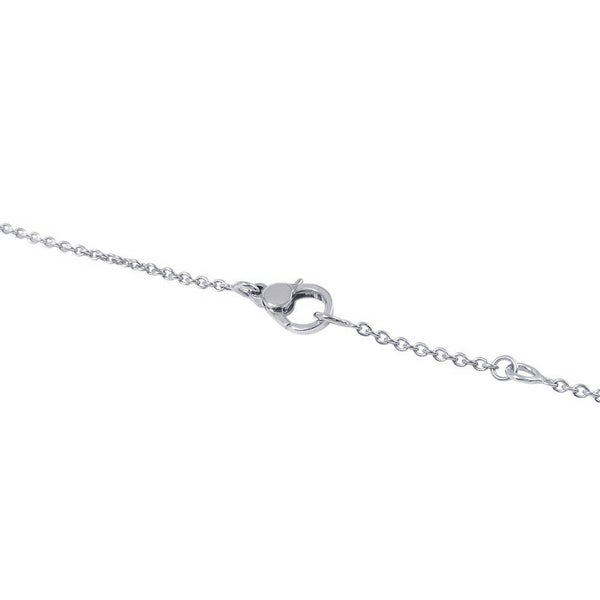 エルメス ネックレス フィネス ペンダント ダイヤモンド 17P 計0.46ct K18WGホワイトゴールド HERMES
