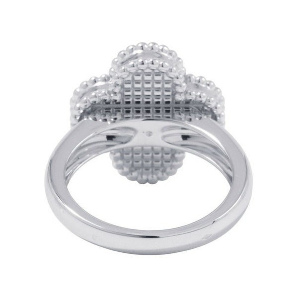 ヴァンクリーフ&アーペル リング ヴィンテージ アルハンブラ リング ギヨシェ K18WG リングサイズ49 VCARP9XI49