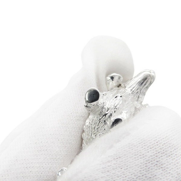 エルメス チャーム ドッグ ホース SV925シルバー HERMES キーホルダー ダックスフンド