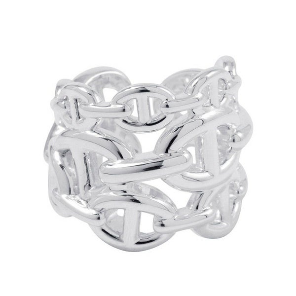 エルメス リング シェーヌダンクル アンシェネGM Enchainee SV925シルバー リングサイズ50 HERMES 指輪