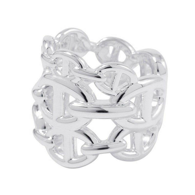 エルメス リング シェーヌダンクル アンシェネGM Enchainee SV925シルバー リングサイズ50 HERMES 指輪