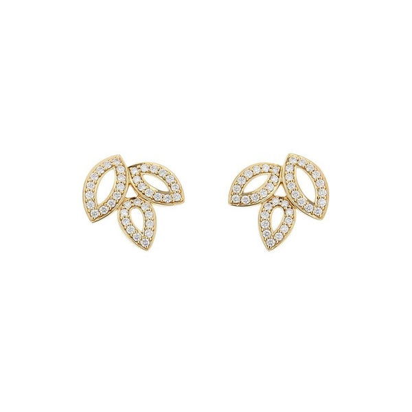 ハリーウィンストン ピアス リリークラスター・ミニ・イヤスタッズ ダイヤモンド 74P 計約0.37ct K18YGイエローゴールド EADYPO1MLC
