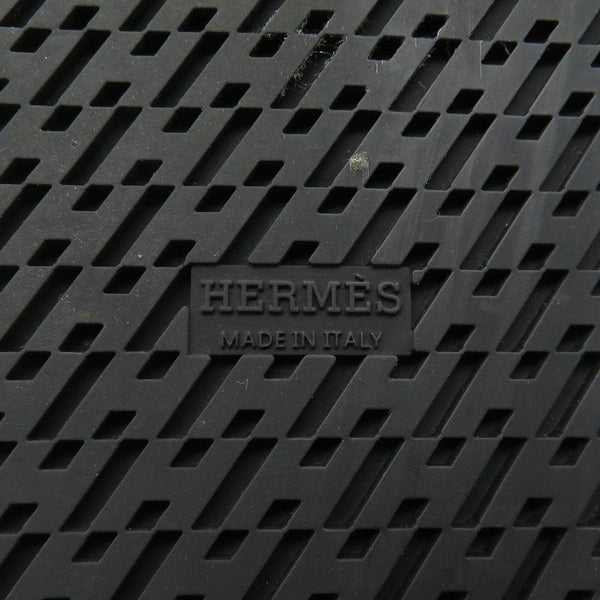 エルメス サンダル シプレ カーフレザー レディースサイズ38.5 HERMES 靴 黒 白